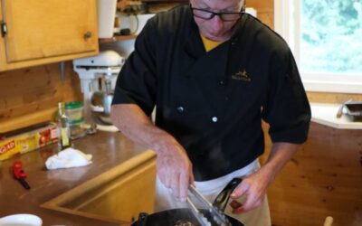 Halibut in rose sauce with Fettucine