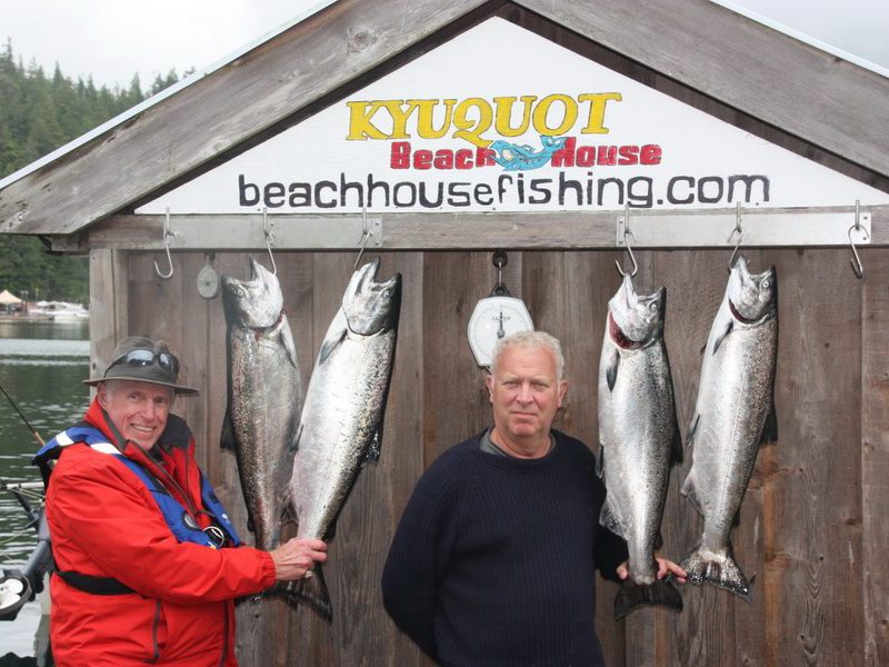 Raw Salmon Preparation - Kyuquot Beach House